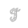 ITI NYC Block Script in Sterling Silver (10mm) (Semi-Polished)