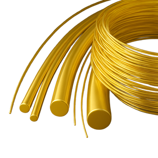 24K Yellow Round Soft Wire