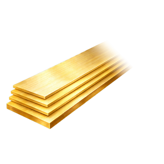 18K Yellow Flat Medium Plate (Sheet)