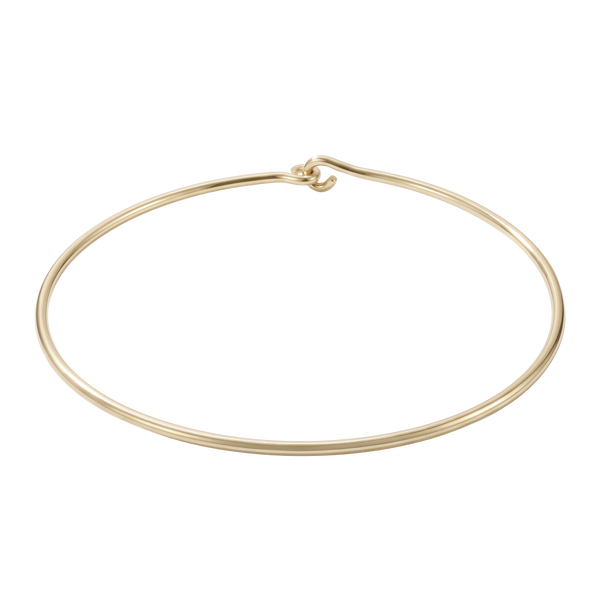 Plain Wire Choker in 10K Gold