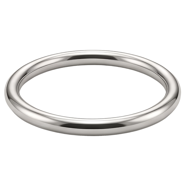 Plain Wire Bangle Bracelet in 14K Gold