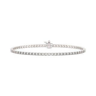 4 Prong Round Tennis Bracelet Mounting in 18K Gold (.05 ct / 2.5 mm)