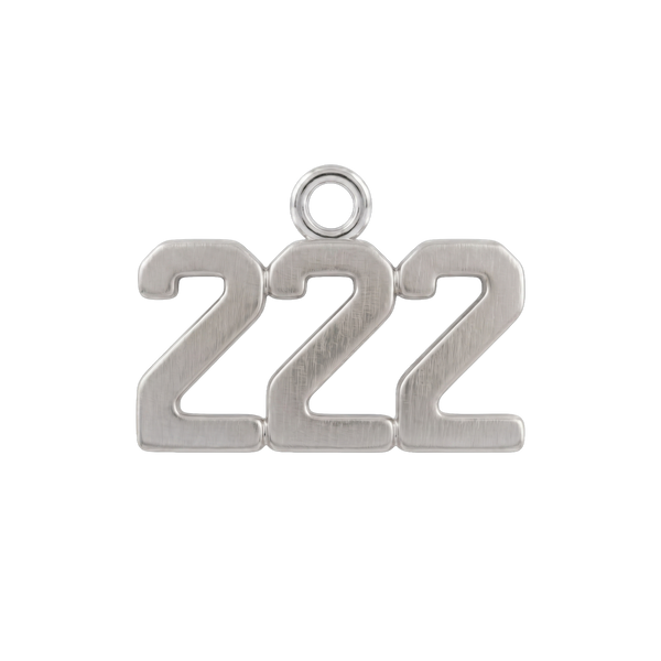 Basic Angel Numbers in 14K Gold (12.7 mm) (Semi-Polished)