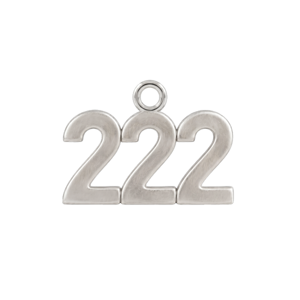 Classic Angel Number Pendants in 14K Gold (12.5 mm)