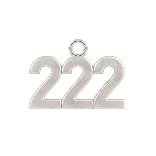 Classic Angel Number Pendants in 14K Gold (15 mm)