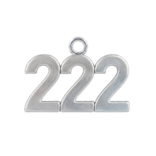 Classic Angel Number Pendants in 14K Gold (20 mm)