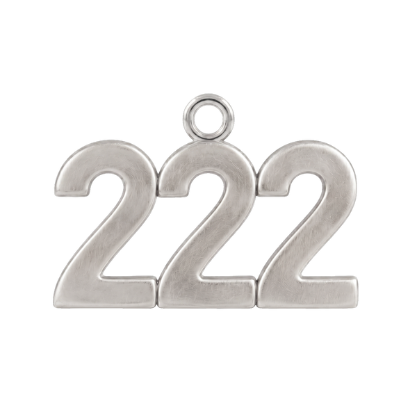 Classic Angel Number Pendants in 14K Gold (25 mm)