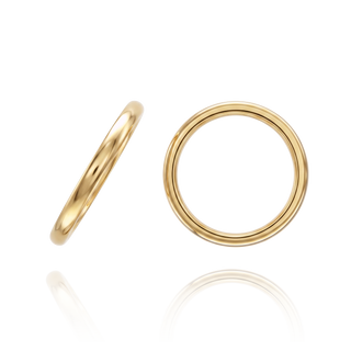 ITI NYC 14K Yellow Gold Domed Wedding Bands (2.0 mm - 6.0 mm)