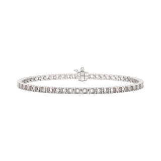 4 Prong Round Tennis Bracelet Mounting in 18K Gold (.10 ct / 3.0 mm)