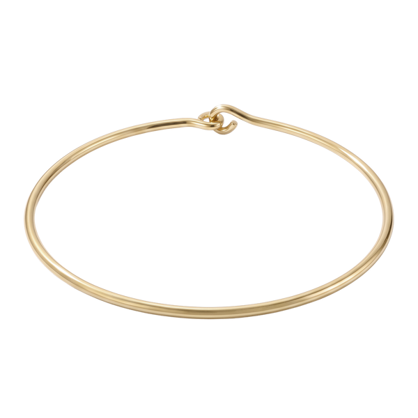 Plain Wire Choker in 10K Gold