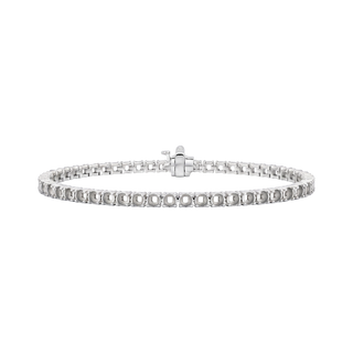 4 Prong Round Tennis Bracelet Mounting in 18K Gold (.15 ct / 3.4 mm)