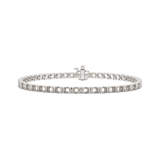 4 Prong Round Tennis Bracelet Mounting in 18K Gold (.20 ct / 3.8 mm)