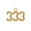 Basic Angel Numbers in 14K Gold (12.7 mm) (Semi-Polished)