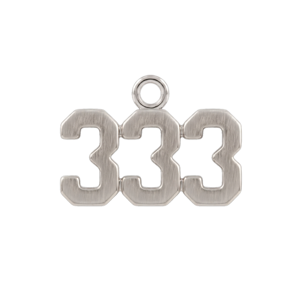 Basic Angel Numbers in 14K Gold (12.7 mm) (Semi-Polished)