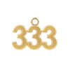 Classic Angel Number Pendants in 14K Gold (15 mm)
