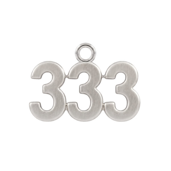 Classic Angel Number Pendants in 14K Gold (15 mm)