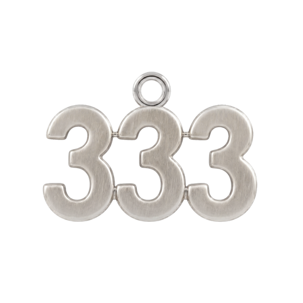 Classic Angel Number Pendants in 14K Gold (20 mm)