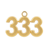 Classic Angel Number Pendants in 14K Gold (25 mm)