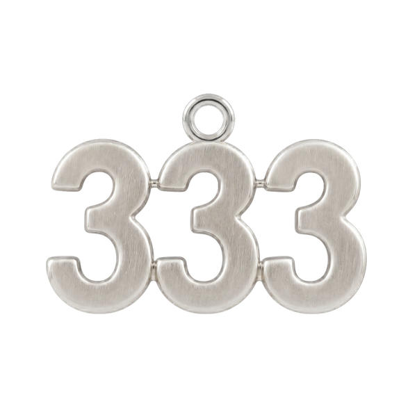 Classic Angel Number Pendants in 14K Gold (25 mm)