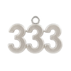 Classic Angel Number Pendants in Sterling Silver (25 mm)