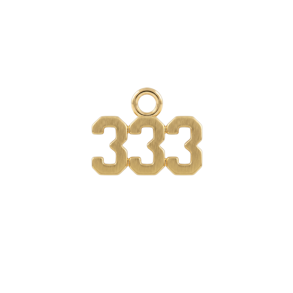 Basic Angel Numbers in 14K Gold (4.7 mm) (Semi-Polished)
