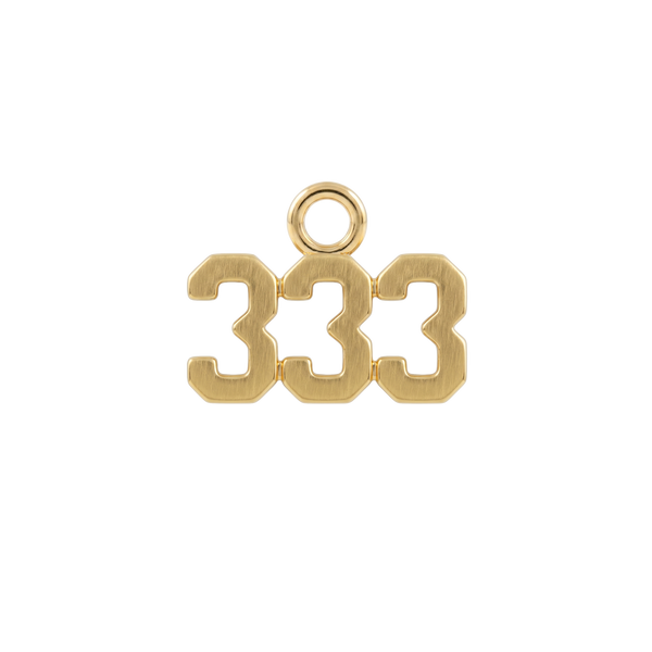 Basic Angel Numbers in 14K Gold (5.3 mm) (Semi-Polished)