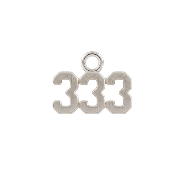 Basic Angel Numbers in Sterling Silver (5.3 mm) (Semi-Polished)