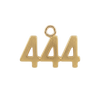Basic Angel Numbers in 14K Gold (12.7 mm) (Semi-Polished)