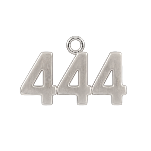 Classic Angel Number Pendants in Sterling Silver (20 mm)