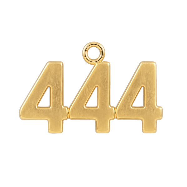 Classic Angel Number Pendants in 14K Gold (25 mm)