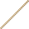 Round 4 Prong Tennis Necklace Chain By The Inch in 14K Gold (No Clasp)