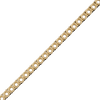 Round 4 Prong Tennis Necklace Chain By The Inch in 14K Gold (No Clasp)