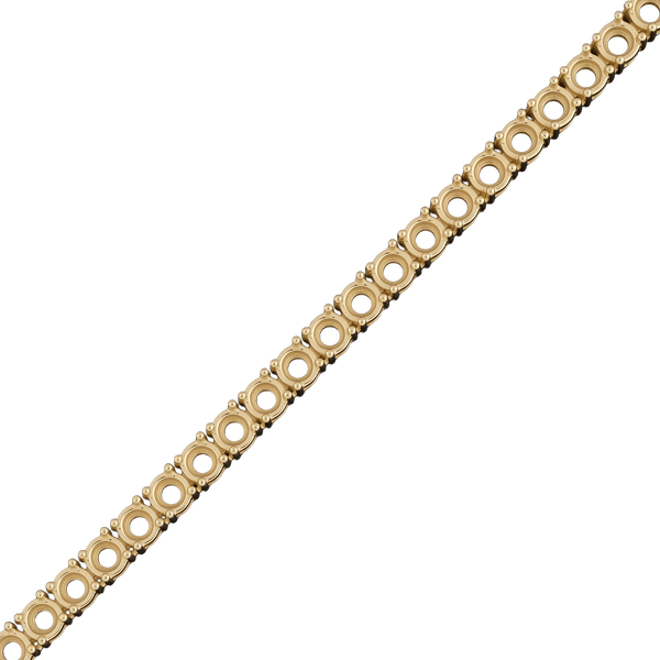 Round 4 Prong Tennis Necklace Chain By The Inch in 14K Gold (No Clasp)