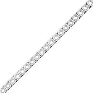 Round 4 Prong Tennis Necklace Chain By The Inch in 14K Gold (No Clasp)