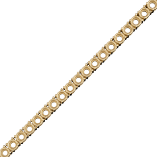 Round 4 Prong Tennis Necklace Chain By The Inch in 14K Gold (No Clasp)