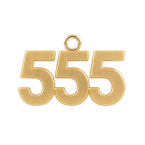 Classic Angel Number Pendants in 14K Gold (20 mm)