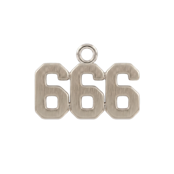 Basic Angel Numbers in 14K Gold (12.7 mm) (Semi-Polished)