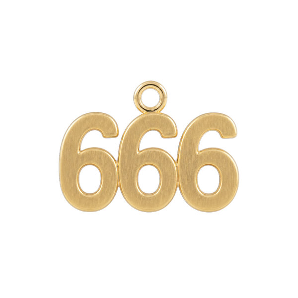 Classic Angel Number Pendants in 14K Gold (12.5 mm)