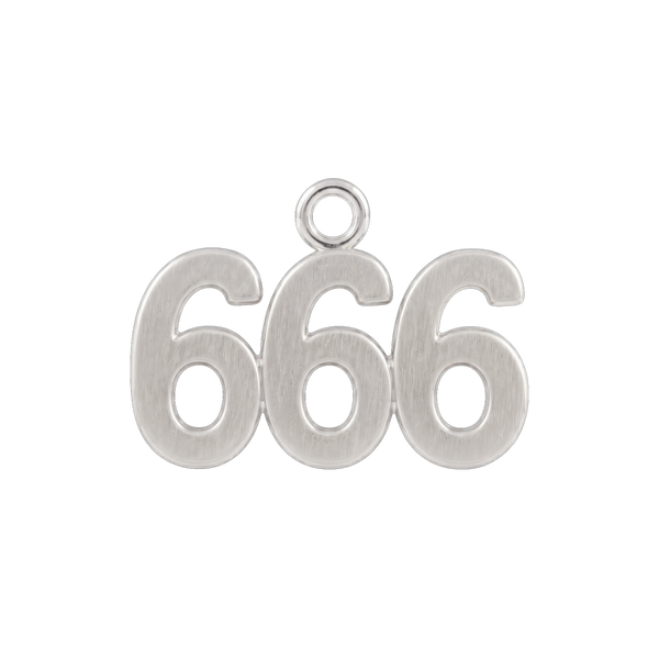 Classic Angel Number Pendants in Sterling Silver (12.5 mm)