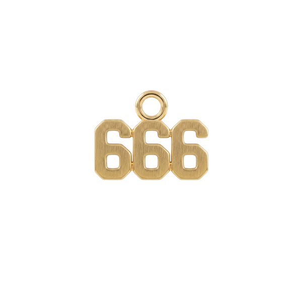 Basic Angel Numbers in 14K Gold (4.7 mm) (Semi-Polished)