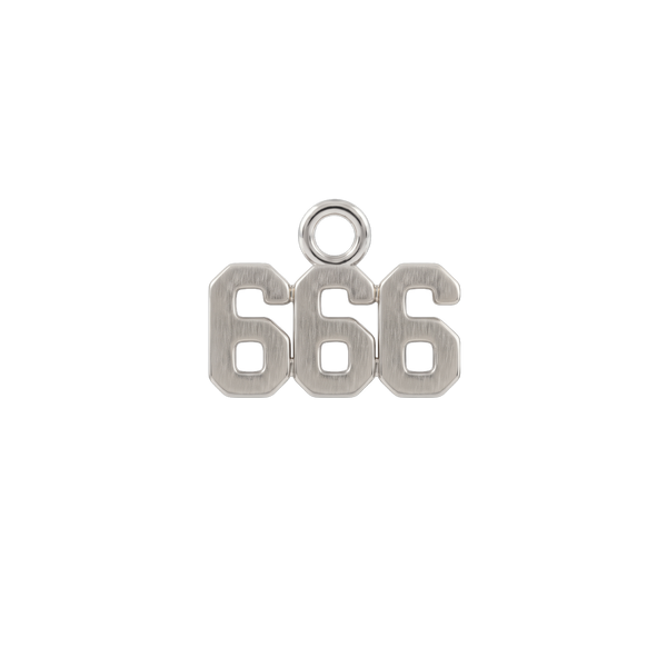 Basic Angel Numbers in Sterling Silver (4.7 mm) (Semi-Polished)
