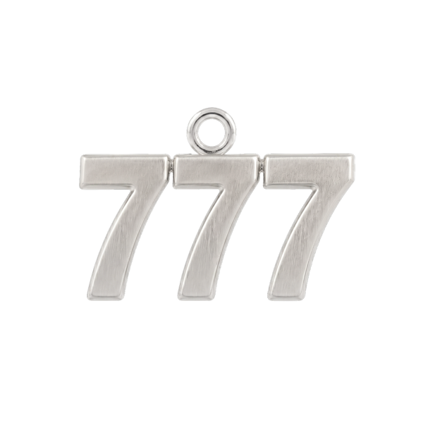 Classic Angel Number Pendants in 14K Gold (15 mm)
