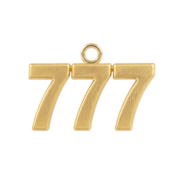 Classic Angel Number Pendants in 14K Gold (20 mm)