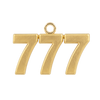 Classic Angel Number Pendants in 14K Gold (25 mm)