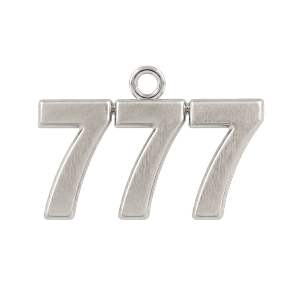 Classic Angel Number Pendants in 14K Gold (25 mm)