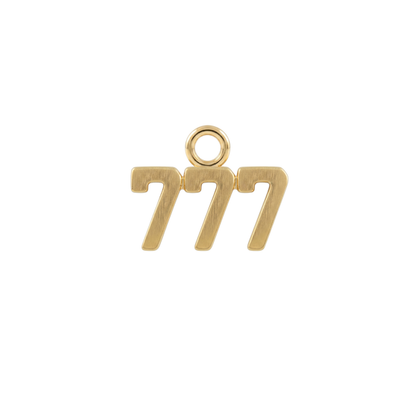 Basic Angel Numbers in 14K Gold (4.7 mm) (Semi-Polished)