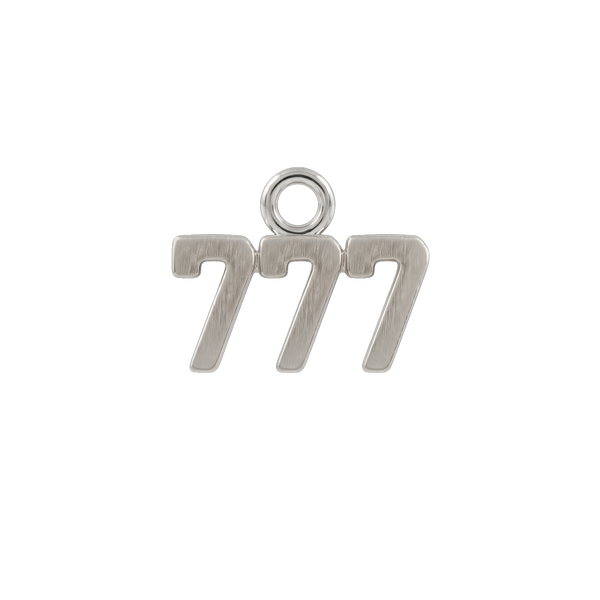 Basic Angel Numbers in Sterling Silver (5.3 mm) (Semi-Polished)