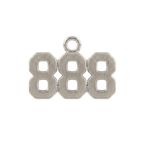 Basic Angel Numbers in 14K Gold (12.7 mm) (Semi-Polished)