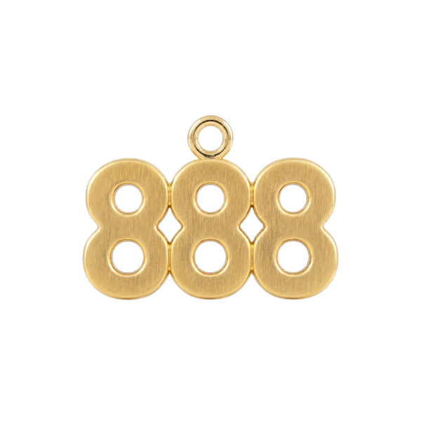 Classic Angel Number Pendants in 14K Gold (12.5 mm)