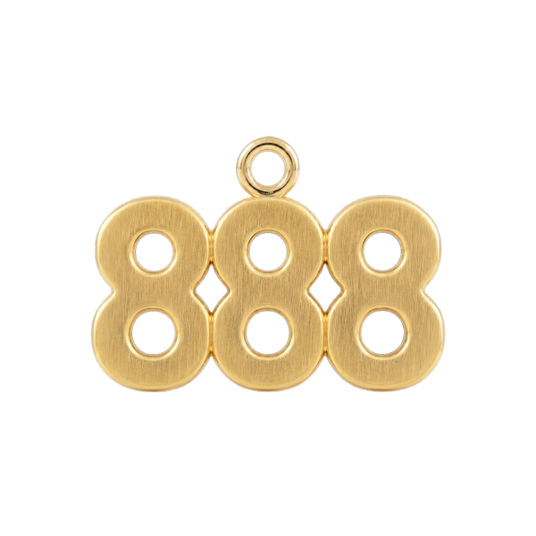 Classic Angel Number Pendants in 14K Gold (15 mm)